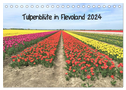 Tulpenblüte in Flevoland 2024 (Tischkalender 2024 DIN A5 quer), CALVENDO Monatskalender