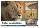 Wildtierparadies Afrika - Eine Foto-Reise durch die Savannen (Tischkalender 2024 DIN A5 quer), CALVENDO Monatskalender