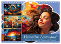 Visionäre Leinwand: Kreative Symbole für Träume und Visionen (Wandkalender 2024 DIN A4 quer), CALVENDO Monatskalender