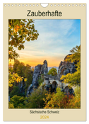 Zauberhafte Sächsische Schweiz (Wandkalender 2024 DIN A4 hoch), CALVENDO Monatskalender