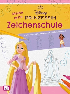 Disney Prinzessin: Meine erste Zeichenschule - Schritt-für-Schritt-Anleitungen für 12 Prinzessinnen!. Nelson Verlag, 2025.