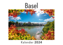 Basel (Wandkalender 2024, Kalender DIN A4 quer, Monatskalender im Querformat mit Kalendarium, Das perfekte Geschenk)