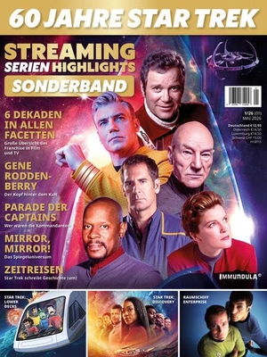 Sülter, Björn / Peter Osteried (Hrsg.). STREAMING SERIEN HIGHLIGHTS. Sonderband: 60 Jahre STAR TREK - Sonderband: 60 Jahre STAR TREK. in Farbe und Bunt, 2026.