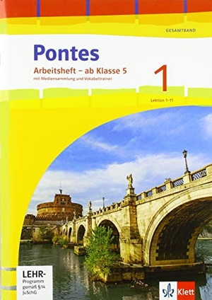 Pontes Gesamtband 1. Arbeitsheft Klasse 5 mit Mediensammlung und Vokabeltrainer 1. Lernjahr - Arbeitsheft mit Mediensammlung, Vokabeltrainer und Übungssoftware ab Klasse 5 1. Lernjahr. Klett Ernst /Schulbuch, 2020.