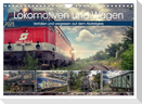 Lokomotiven und Wagen - Verfallen und vergessen auf dem Abstellgleis (Wandkalender 2025 DIN A4 quer), CALVENDO Monatskalender