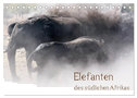 Elefanten des südlichen Afrikas (Tischkalender 2025 DIN A5 quer), CALVENDO Monatskalender