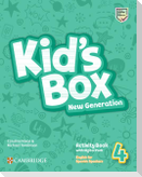 Kid's Box New Generation Level 4 Activity Book with Home Booklet and Digital Pack English for Spanish Speakers