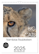 BIG CATS - Namibias Raubkatzen (Wandkalender 2025 DIN A4 hoch), CALVENDO Monatskalender