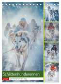Schlittenhunderennen (Tischkalender 2025 DIN A5 hoch), CALVENDO Monatskalender