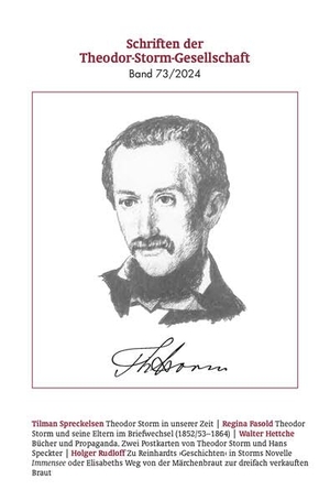 Theodor-Storm-Gesellschaft (Hrsg.). Schriften der Theodor-Storm-Gesellschaft 73/2024. Boyens Buchverlag, 2024.