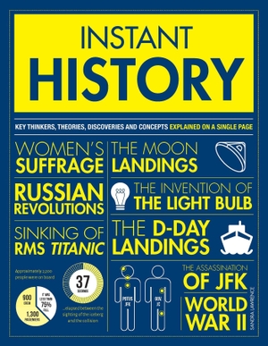 Lawrence, Sandra. Instant History - Key thinkers, theories, discoveries and concepts explained on a single page. Headline Publishing Group, 2019.