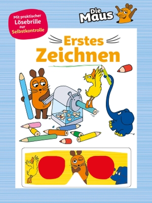 Die Maus . Erstes Zeichnen (Die Sendung mit der Maus) - Mit praktischer Lösebrille zur Selbstkontrolle. Für Kinder ab 5 Jahren. Schwager und Steinlein, 2022.