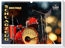 Schlagzeug onstage - "abgerockt" (Wandkalender 2025 DIN A3 quer), CALVENDO Monatskalender