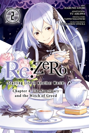 Jeremiah, Bourque / Atori, Haruno et al. Re:ZERO -Starting Life in Another World-, Chapter 4: The Sanctuary and the Witch of Greed, Vol. 2 (manga). Little, Brown & Company, 2021.