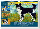 Hundekunst (Wandkalender 2024 DIN A4 quer), CALVENDO Monatskalender