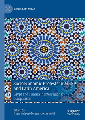 Wolff, Jonas / Irene Weipert-Fenner (Hrsg.). Socioeconomic Protests in MENA and Latin America - Egypt and Tunisia in Interregional Comparison. Springer International Publishing, 2019.