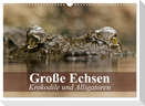 Große Echsen. Krokodile und Alligatoren (Wandkalender 2025 DIN A3 quer), CALVENDO Monatskalender
