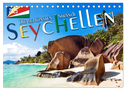 Seychellen - Die schönsten Strände (Tischkalender 2025 DIN A5 quer), CALVENDO Monatskalender