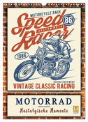 Motorrad - nostalgische Momente (Wandkalender 2024 DIN A3 hoch), CALVENDO Monatskalender