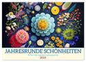 Jahresrunde Schönheiten (Wandkalender 2024 DIN A2 quer), CALVENDO Monatskalender