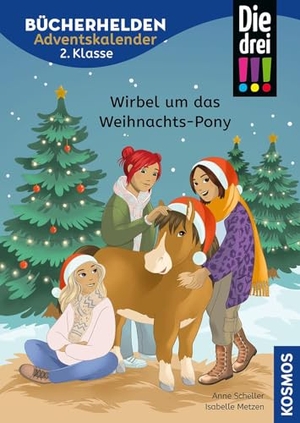Scheller, Anne. Die drei !!!, Bücherhelden 2. Klasse, Adventskalender, Wirbel um das Weihnachts-Pony - Gut lesen können - Spielerisch lesen üben mit vielen weihnachtlichen Rätseln, DIYs und Bastelideen. Franckh-Kosmos, 2025.