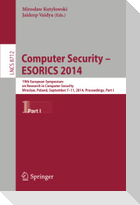 Computer Security - ESORICS 2014