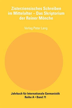 Schwob, Anton / Karin Kranich-Hofbauer (Hrsg.). Zisterziensisches Schreiben im Mittelalter ¿ Das Skriptorium der Reiner Mönche - Beiträge der Internationalen Tagung im Zisterzienserstift Rein, Mai 2003. Peter Lang, 2005.