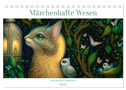 Märchenhafte Wesen - Im Land der Fabeltiere (Tischkalender 2025 DIN A5 quer), CALVENDO Monatskalender