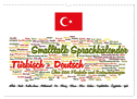 Smalltalk Sprachkalender Türkisch-Deutsch (Wandkalender 2024 DIN A3 quer), CALVENDO Monatskalender