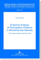 Empirical Analysis of Participation Patterns in Microfinancial Markets
