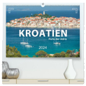 KROATIEN - Perle der Adria (hochwertiger Premium Wandkalender 2024 DIN A2 quer), Kunstdruck in Hochglanz