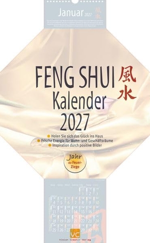 Vision Creativ Verlag (Hrsg.). Feng-Shui-Kalender 2027. Vision Creativ Verlag, 2026.
