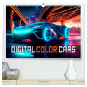 Digital Color Cars (hochwertiger Premium Wandkalender 2024 DIN A2 quer), Kunstdruck in Hochglanz