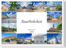 Saarbrücken Impressionen (Tischkalender 2024 DIN A5 quer), CALVENDO Monatskalender