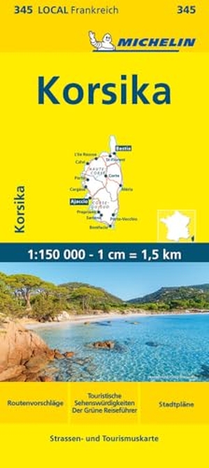 Michelin (Hrsg.). Michelin Korsika - Straßen- und Tourismuskarte 1:150.000. Michelin Editions, 2023.