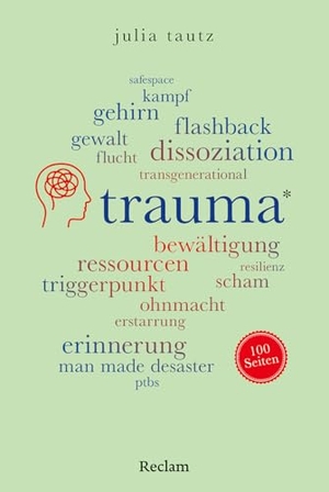 Tautz, Julia. Trauma. 100 Seiten - Von Krieg, Gewalt, Vertreibung, Resilienz, Flashback, Dissoziation und transgenerationellem Traum bis zu Erinnerung und Verarbeitung. Reclam Philipp Jun., 2026.