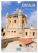 Jerusalem - Jeruschalajim (Wandkalender 2024 DIN A4 hoch), CALVENDO Monatskalender