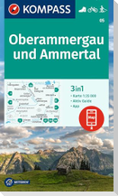 KOMPASS Wanderkarte 05 Oberammergau und Ammertal 1:35.000