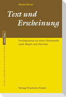 Text und Erscheinung