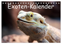 Exoten-Kalender (Tischkalender 2024 DIN A5 quer), CALVENDO Monatskalender