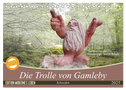Die Trolle von Gamleby - Schweden - Skulpturen von Jan Pol (Tischkalender 2025 DIN A5 quer), CALVENDO Monatskalender