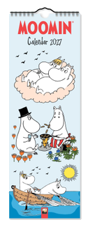 Moomin - Mumin Kalender - Slimline-Kalender 2027 - Original Flame Tree Publishing-Kalender Slimeline [Kalender]