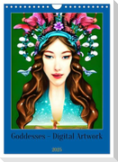 Goddesses - Digital Artwork (Wall Calendar 2025 DIN A4 portrait), CALVENDO 12 Month Wall Calendar