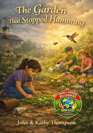 Thompson, Kathy M / John B Thompson. The Garden That Stopped Humming - Book 2 of the Small Hands / Big Changes Children's Environmental Series. Amazon Digital Services LLC - Kdp, 2026.