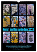 Kunst an Hauswänden (Wandkalender 2025 DIN A3 hoch), CALVENDO Monatskalender