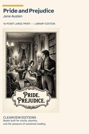 Austen, Jane. Pride and Prejudice - A Clearview Large Print Edition. W. Frederick Zimmerman, 2026.
