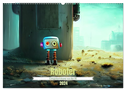 Roboter - Computerträume aus der KI (Wandkalender 2024 DIN A2 quer), CALVENDO Monatskalender