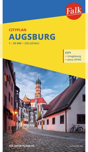 Falk Cityplan Augsburg 1:18.500. Mairdumont, 2026.
