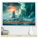 KI-Leuchttürme (hochwertiger Premium Wandkalender 2025 DIN A2 quer), Kunstdruck in Hochglanz