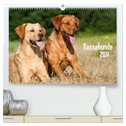Rassehunde (hochwertiger Premium Wandkalender 2024 DIN A2 quer), Kunstdruck in Hochglanz